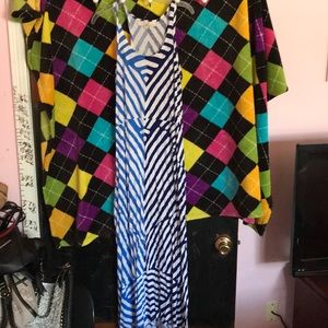 Long multi color dress
